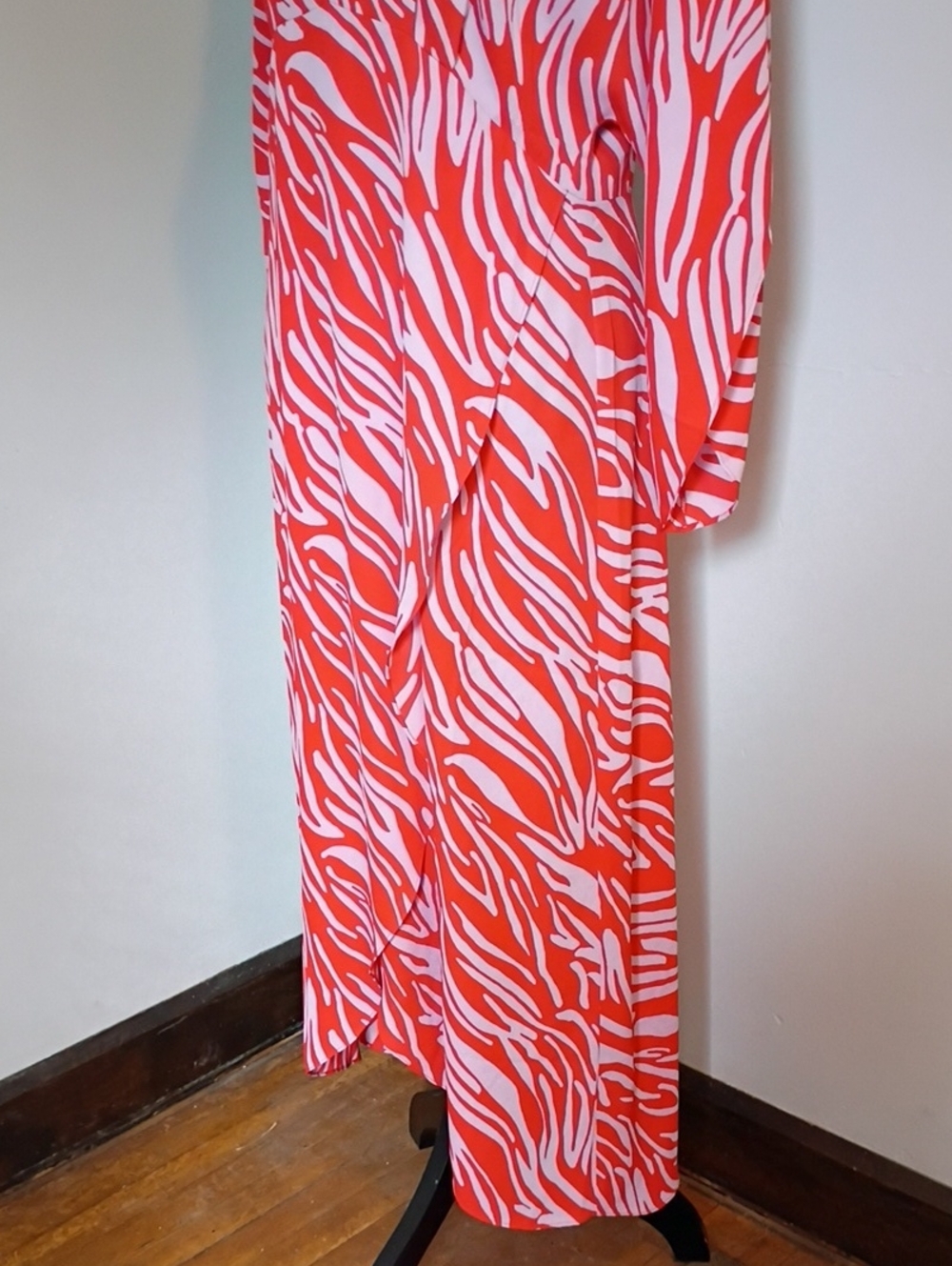 CAbi Pink and Red Zebra-Print Maxi Dress - Picture 3 of 6